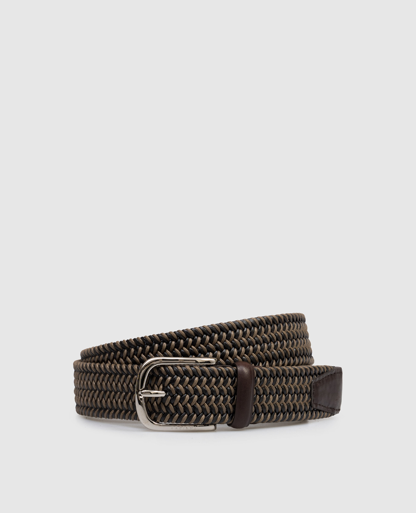 

Brown combined braided belt Sea Elast Orciani