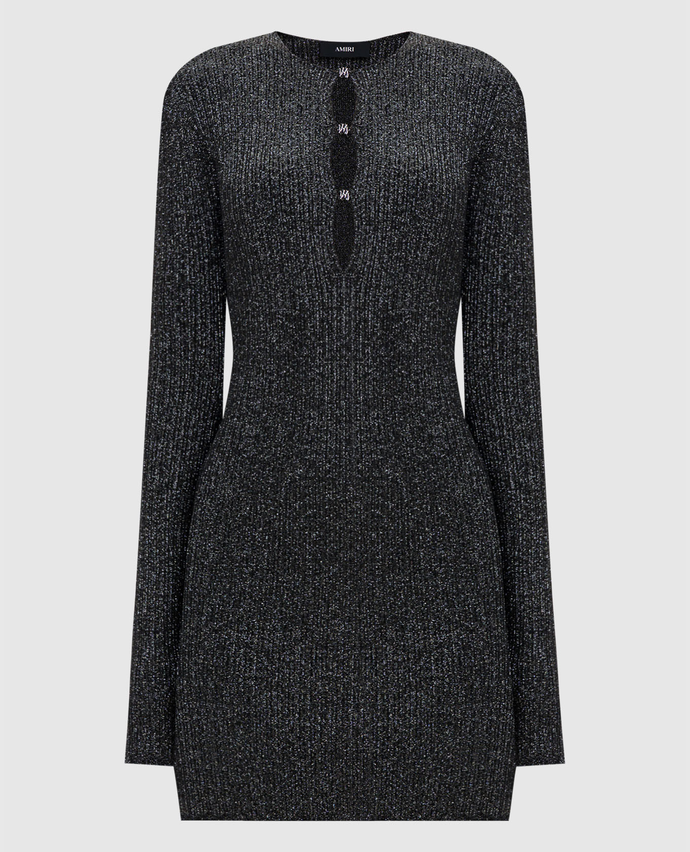 MA HARDWARE black mini dress with lurex AMIRI