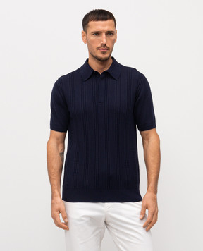 Canali Blue polo MK02463C1177