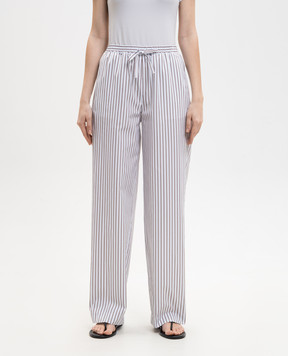Loulou de Saison CISCO white striped pants CISCO