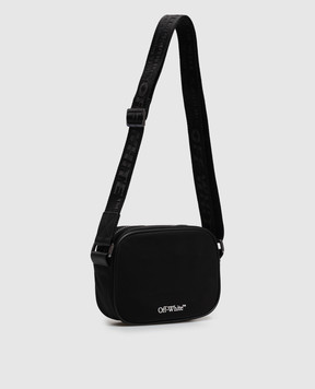 Off-White Black Diag Spray print bag OWMNQ18F26FB01