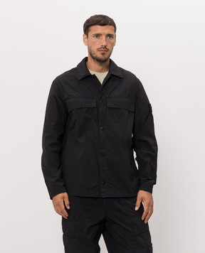 Stone Island Black shirt with logo patch L2S151200044S00F6