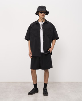 Juun.j Black short-sleeved shirt JC6465P535