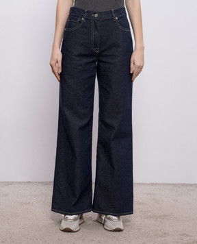 Peserico Blue jeans with linen P04756L1207934