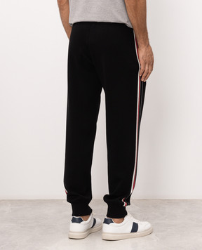 Versace Black joggers with logo embroidery 10257411A18340