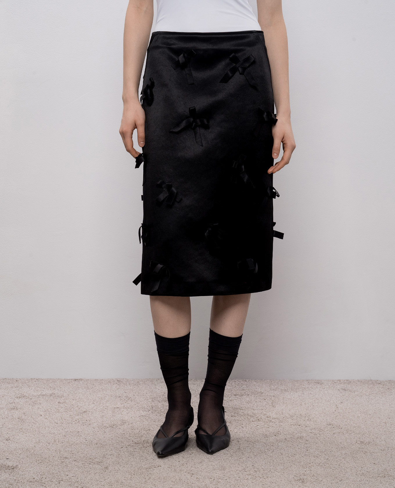 

Black skirt with bows Jil Sander