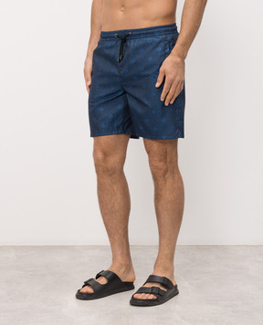 Stefano Ricci Blue printed swim shorts M6B6200050B65450