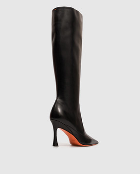 Santoni Black leather boots WSTV72388HI2NXUY