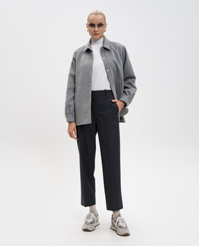 MooRER KINSALE grey wool and cashmere jacket KINSALELS9