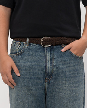 Orciani Brown suede Plot belt U08318SUP