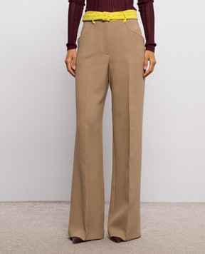 Gabriela Hearst Norman brown wool trousers 4262168CW111