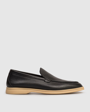 Lanciotti De Verzi Black leather loafers FELIXVITELLOPEGGY