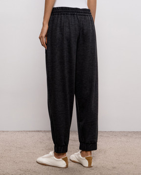 Fabiana Filippi Grey melange wool joggers PAD226F711M401