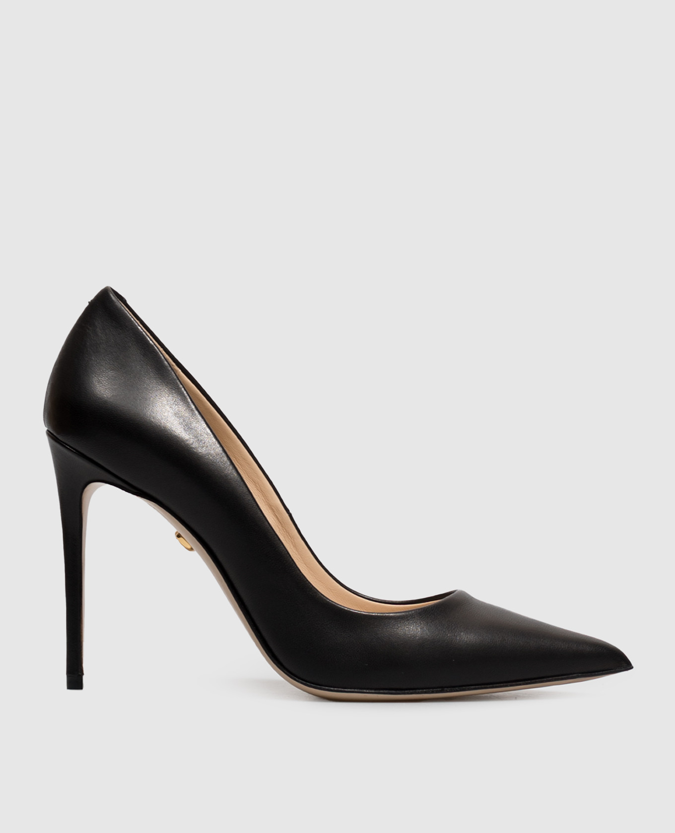 Black leather shoes