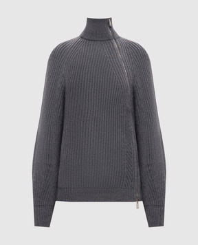Dondup Gray wool cardigan DT453M01028D002