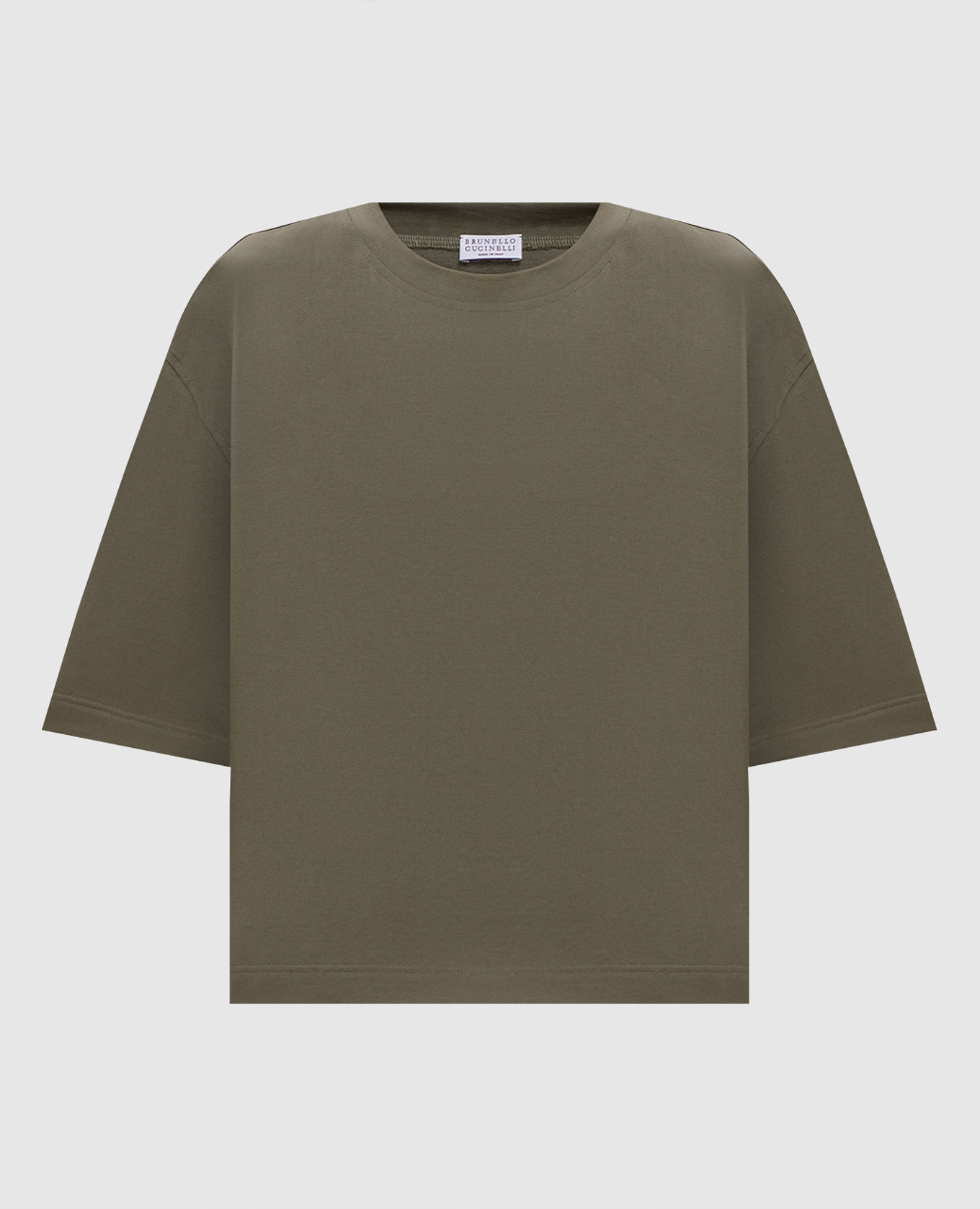 

Khaki T-shirt Brunello Cucinelli