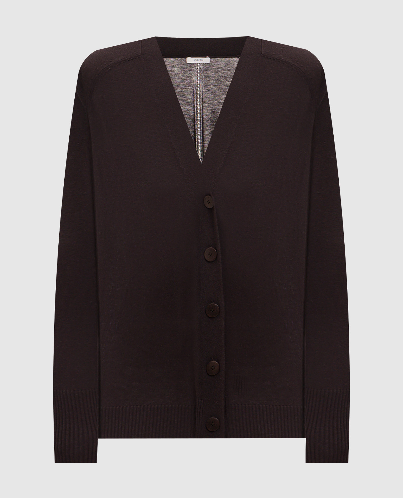 Gladi brown silk cardigan