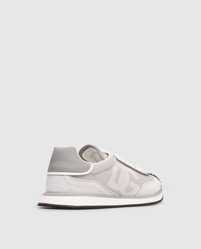 Dolce&Gabbana Grey DG CUSHION combination sneakers CS2288A3D42