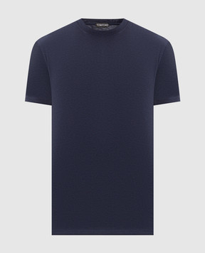 Tom Ford Blue cotton t-shirt JCS004JMT012