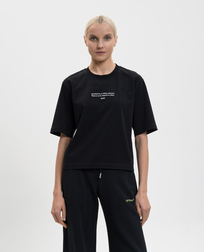 Off-White Black T-shirt with logo 2AA124S26JER006