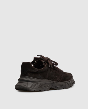 Dolce&Gabbana DG Country Brown Suede Sneakers CS2403A0581