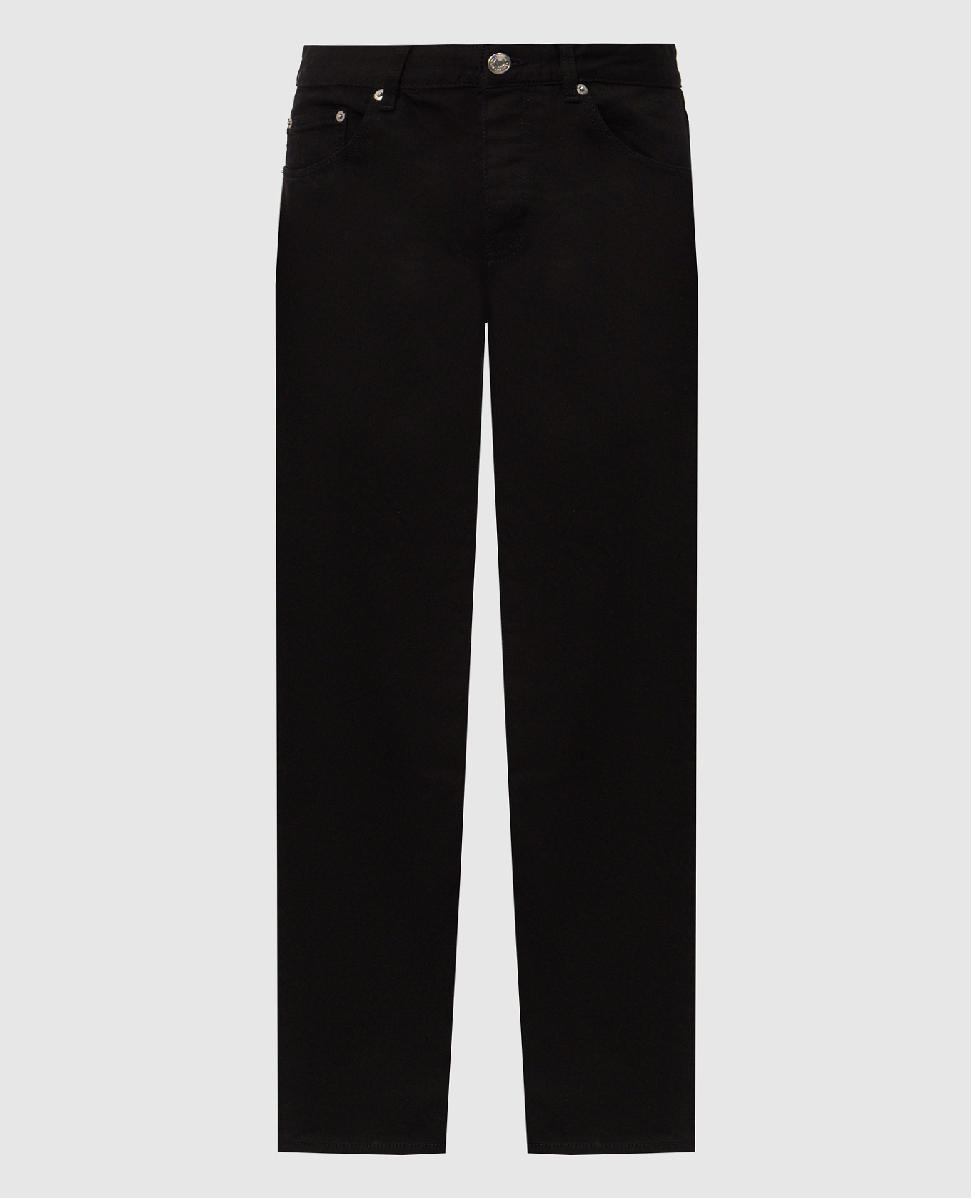 Black jeans with logo patch Ami Paris