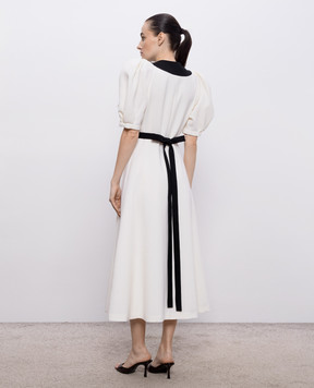 Gabriela Hearst Ivory Luz wool dress 2264037W111