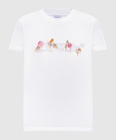 White T-shirt with logo print