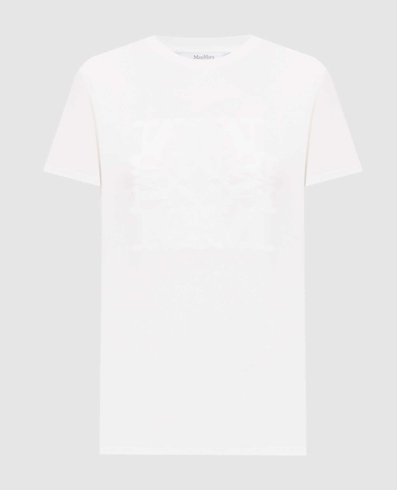 PANFILO white T-shirt with monogram pattern