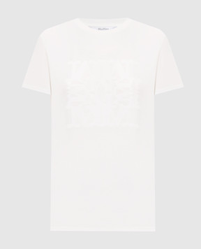 Max Mara PANFILO white T-shirt with monogram pattern MXMPANFILO