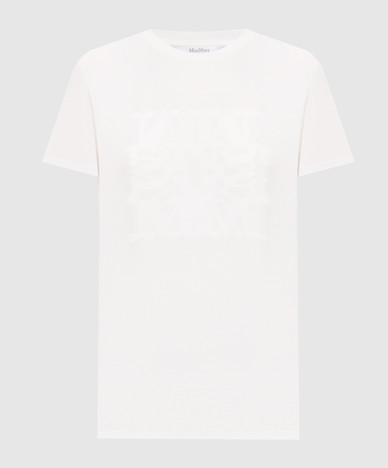 PANFILO white T-shirt with monogram pattern