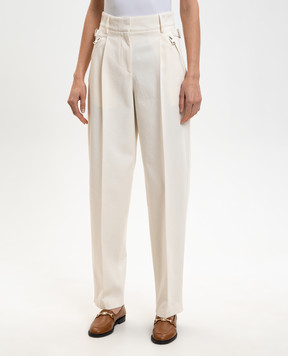 Givenchy White pants with wool BW519E164D