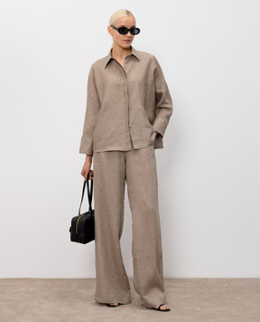 Fabiana Filippi Brown linen shirt CAD276F309M161
