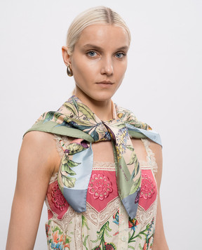 Etro Floral print silk scarf WAXA0006AKE64