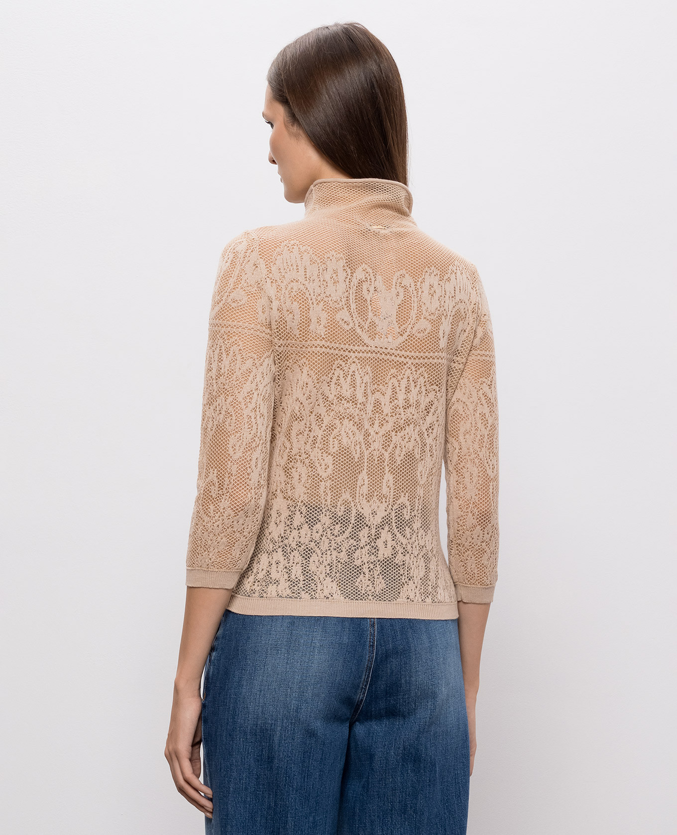 Beige patterned top Twinset 4