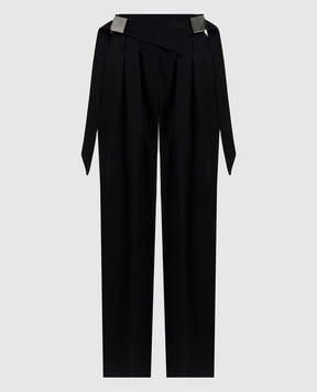 The Attico Black wool pants 260WCP00286WWW065AA