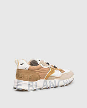 Voile Blanche Brown combination sneakers CLUB01 0012017465142D47