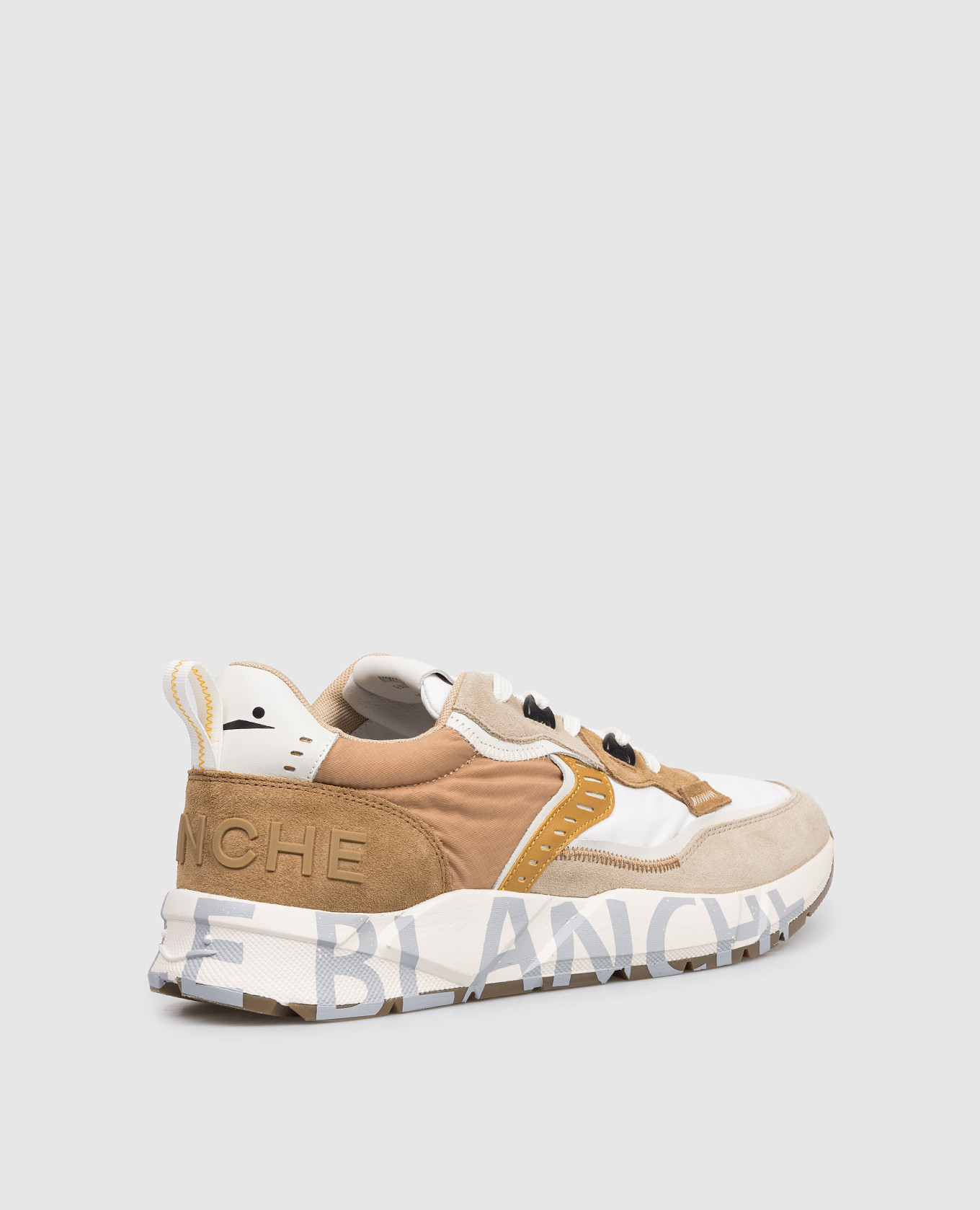 Brown combination sneakers CLUB01 Voile Blanche 3