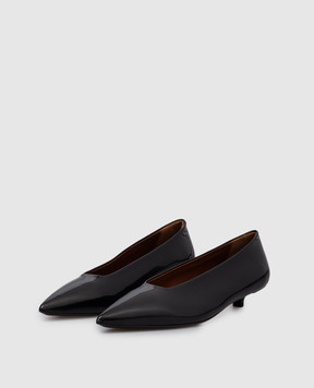 Marsell Black leather glossy shoes Spino MW8730P041