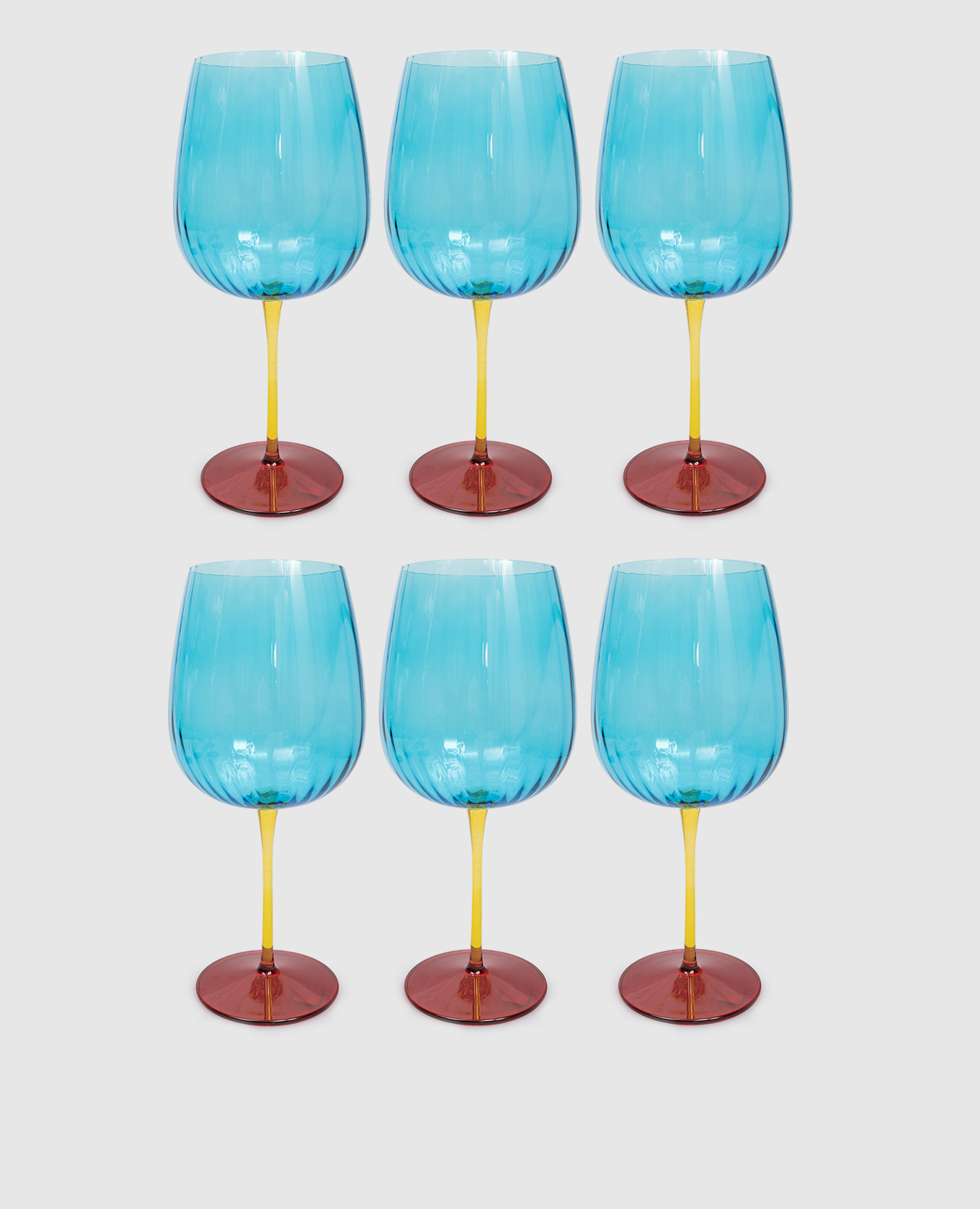

Set of blue JOY gin glasses 6 pcs La Reine