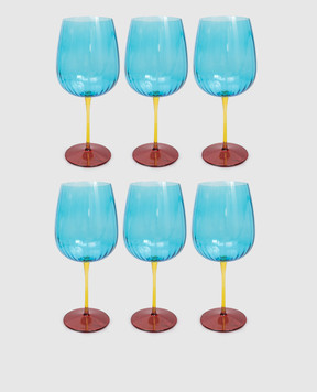 La Reine Set of blue JOY gin glasses 6 pcs JOYGINTONIC