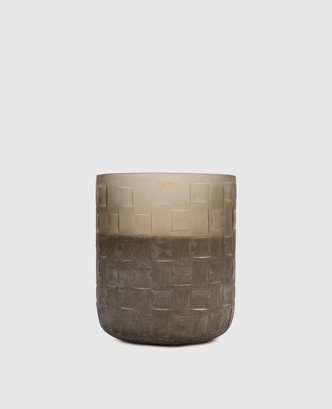 

Chess  candle with Precious Oud scent in a glass candle holder Onno, Grey