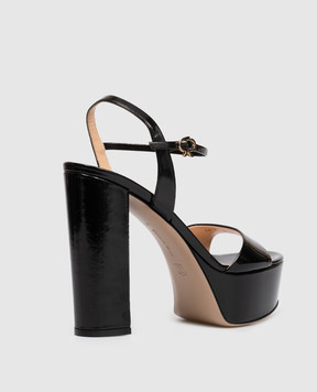 Gianvito Rossi Black glossy sandals MARLENA G3268885RIC