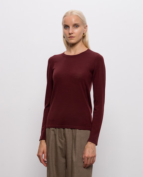 Marco Pescarolo Burgundy Astra wool jumper ASTRAD54M01