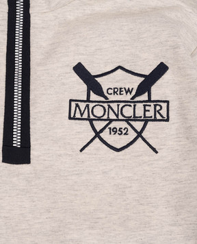 Moncler ENFANT Wild beige melange sweatshirt with logo L19548G0000489AEB810