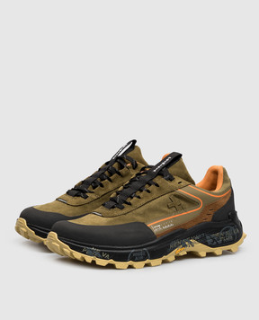 Premiata Devin khaki combination sneakers DEVIN501