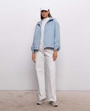 Herno Blue jacket with hood GI00051DR12387SZ