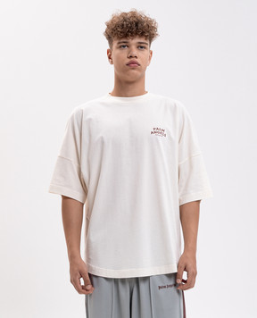 Palm Angels Ivory T-shirt with print PAMAA005JR003