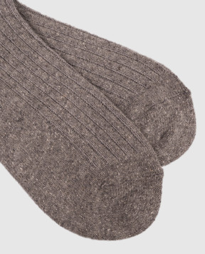 Peserico Gray socks with wool and silk R74030C0CC921