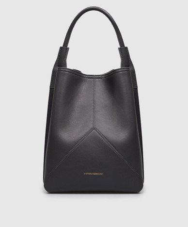 Gray leather bag Victoria